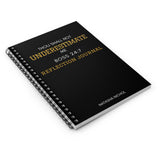 "Thou Shall Not Underestimate Me Boss 24:7" Spiral Notebook